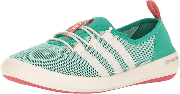 Adidas Outdoor Women's Terrex Climacool Boat Sleek Water Shoe, Core Green/Chalk White/Tactile 
