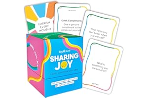 Big Life Journal – Sharing Joy Conversation Cards – 150 Prompts to Spark Joy, Gratitude & Meaningful Conversations – Gift for Families, Kids & Parents for Holidays, Road Trips & Family Dinners