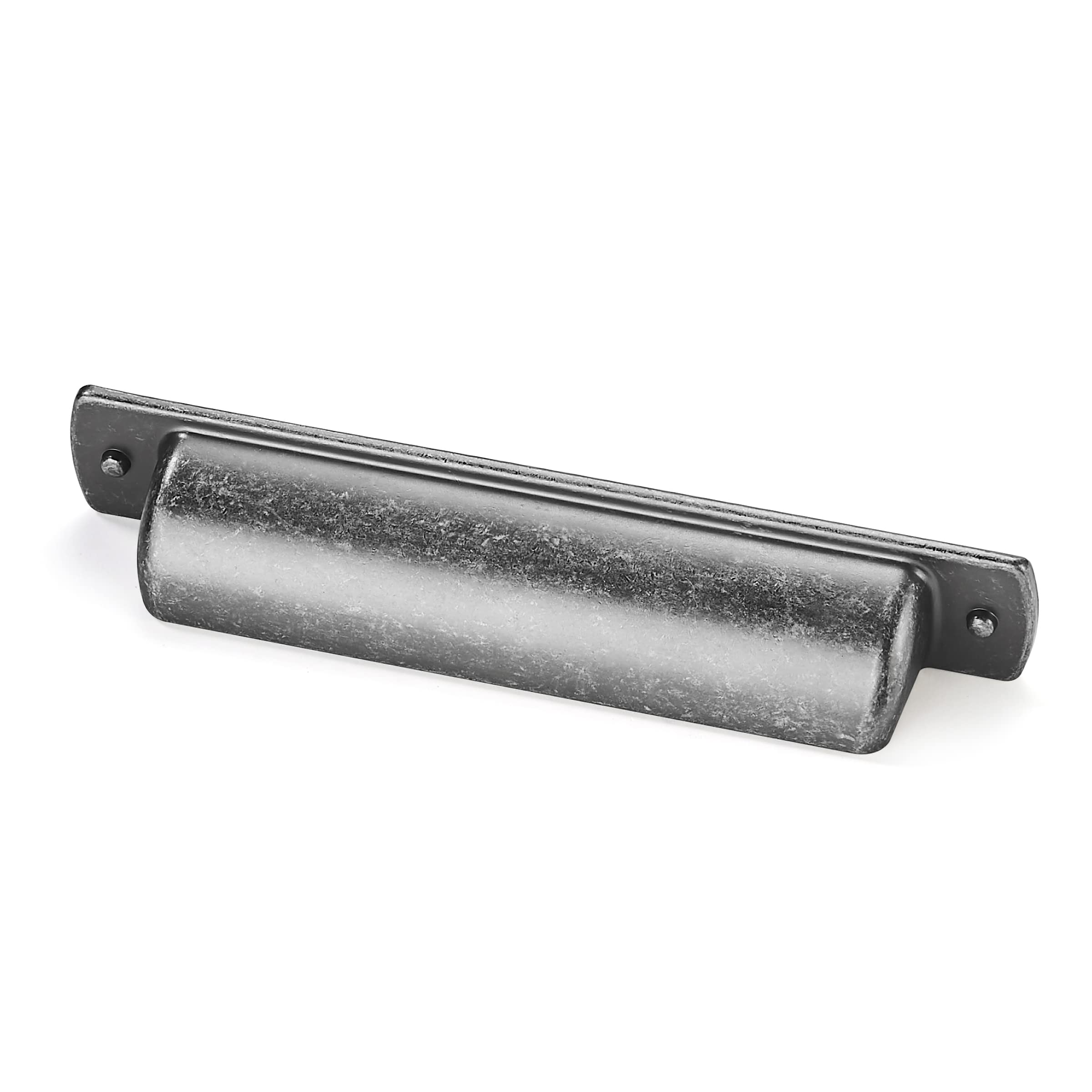 Photo 1 of khtumeware 10 Pack 3-3/4"(96mm) Vintage Drawer Pulls Antique Pewter Cabinet Bin Cup Pulls Kitchen Hardware Iron Cabinet Handles 