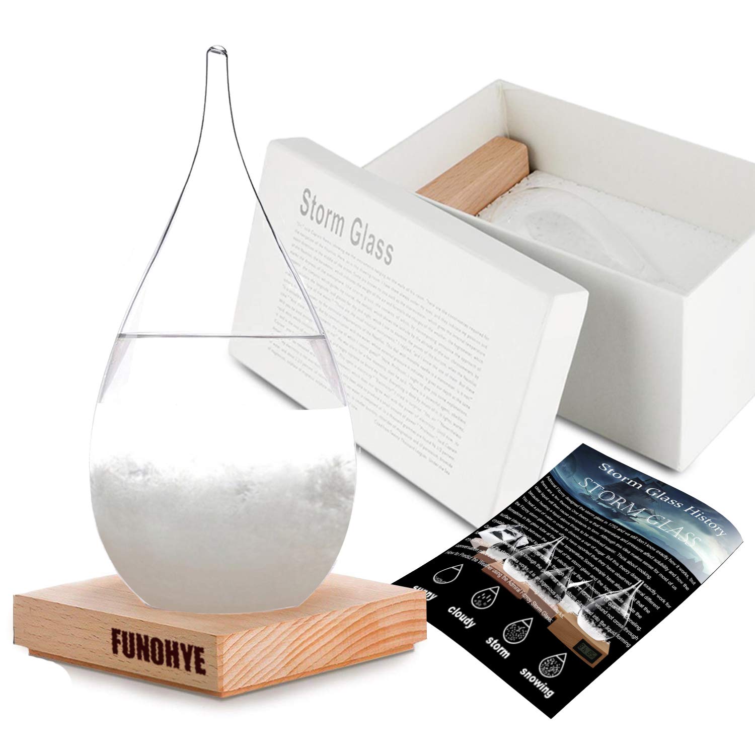 Best Weather Forecast Crystal Water Shape Bottle Home Decor