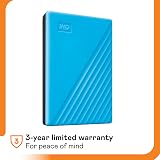 WD 2TB My Passport Portable USB 3.0 HDD Blue with Backup Password Protection view 6
