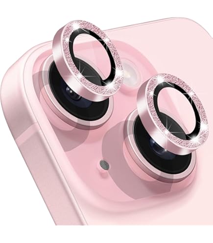 thumbnail image 2 of CloudValley For IPhone 15/ IPhone 15 Plus Camera Lens Protector Hd Tempered Metal Matte Glass Anti Scratch Case Friendly Full Screen Cover Film Accessories Glitt 2 of 10