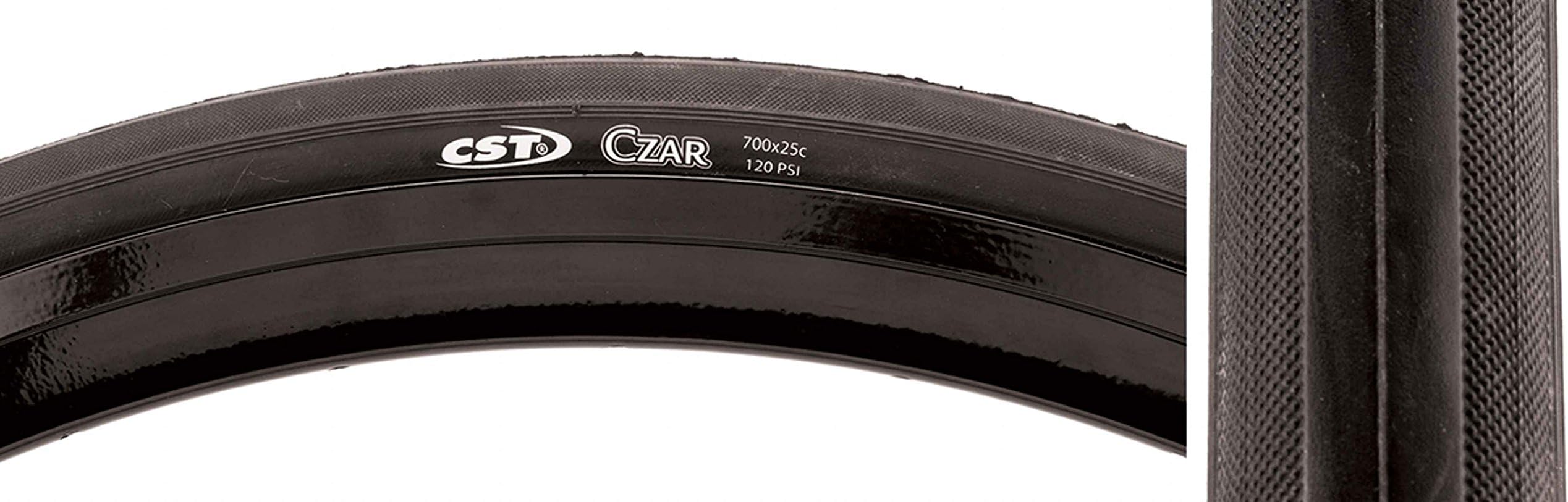 CSTPremium Tires Czar 700 x 25 Black/Black 120Lb - TB86395300