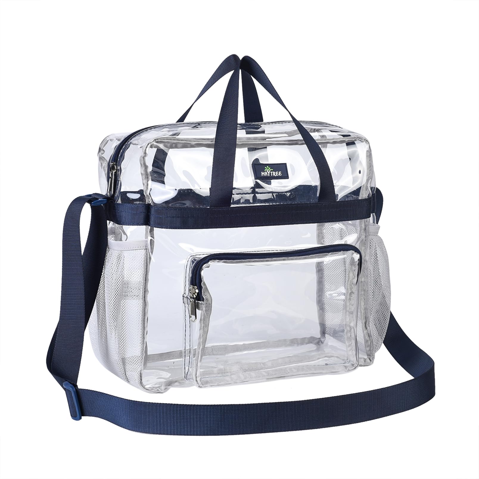 Photo 1 of Bagenius Clear Bag Stadium Approved 12×6×12 Clear bag for Stadium Events Sports Concert Festival Work, Navy