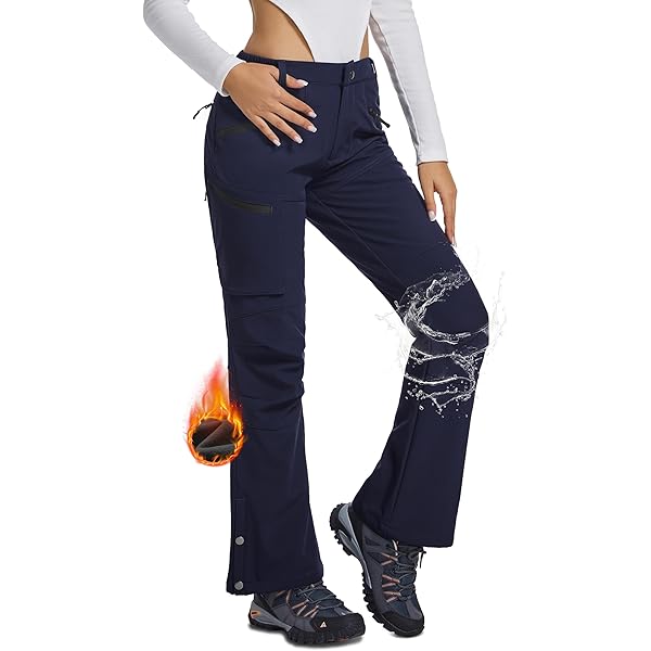 Women's Softshell Ski Pants Amazon Fleece Lined Snow Pants