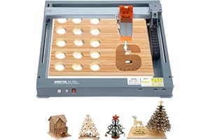 Laser Engraver 6W, Laser Engraver and Cutter Machine Integrated((No Installation), 26W Laser Cutter with 0.06mm High-Precisio