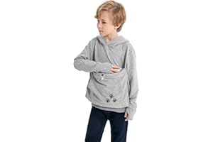 ALYC Boys Girls Hoodies,Pet Holder Cat Dog Large Pouch Carriers Pullover Long Sleeve Cat Ear Sweatshirt