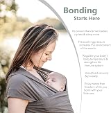trekki Pocket Wrap Baby Carrier with Front Pocket Cotton Sling 0-35lbs view 3