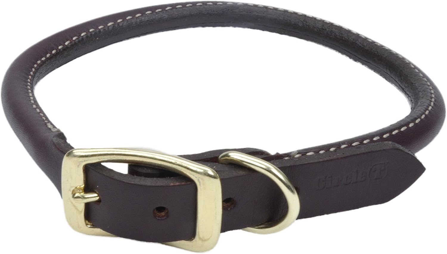 Circle t latigo leather round collar Clearance