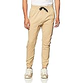 WT02 Mens Jogger Pants in Basic Solid Colors and Stretch Twill Fabric