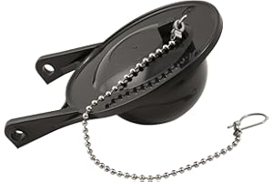 WAXMAN PlumbCraft 3-in. Black Flapper Tank Ball 7543300, Toilet Flapper Replacement Kit for Toilet Tank Repair, Universal Toilet Flapper and Toilet Flusher Seal