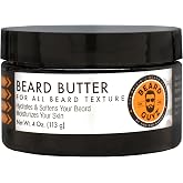 Beard Guyz Beard Butter &ndash; Moisturizing Beard Leave-In Conditioner and Softener for Men, Tames Frizz, Softens and Hydrates Facial Hair &ndash; 4 oz