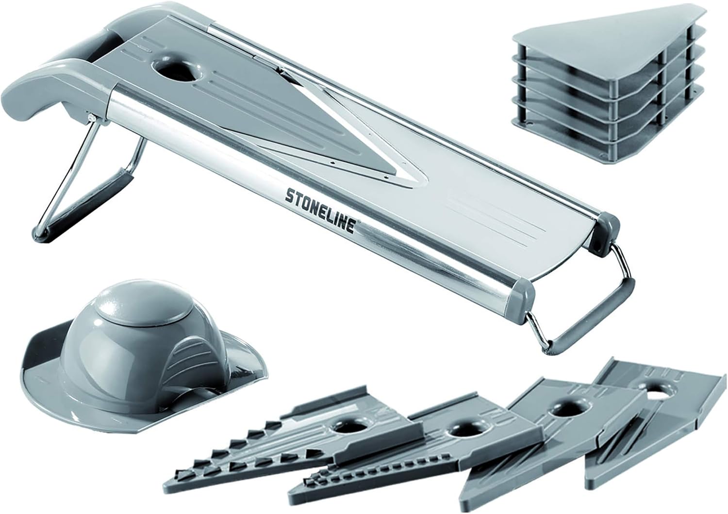 STONELINE V Hobel, Edelstahl, 9-teilig