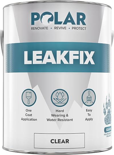 Polar LeakSeal Paint 2.5L Clear Roof Sealant Waterproof One Coat