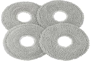 Vacumist Washable Microfiber Mop Pads for Mova E30 and Ultra Robot Vacuums, Reusable Cleaning Cloths for Tile Hardwood Floors