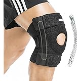 BERTER Knee Brace Open Patella Stabilizer Neoprene Knee Support for Men Women Running Basketball Meniscus Tear Arthritis Join