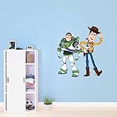 Kelly Wall Decals Buzz and Woody Adventure Decal - Pre-Masked Decal for Boy's Bedroom - Size: 36 Inches X 40 Inches