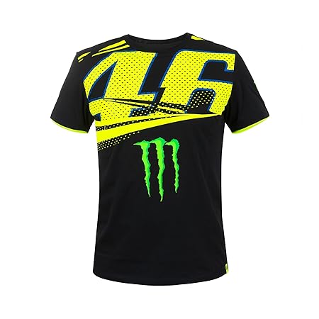 218 VR46 Valentino Rossi # 46 MotoGP Herren T-Shirt Monza Monster Energy Design
