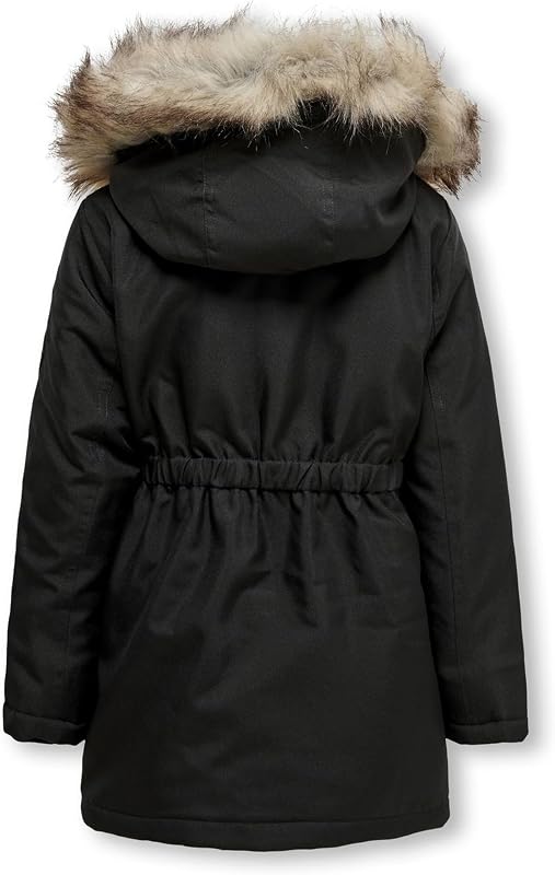 KIDS ONLY Kogiris - Parka Otw Noos Giacca, Bambine e ragazze, Nero (Black/Fur Light Grey), 134