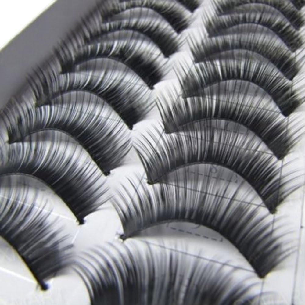 10 Pairs Handmade Makeup Natural Thick False Eyelashes Long Eye Lashes Extension