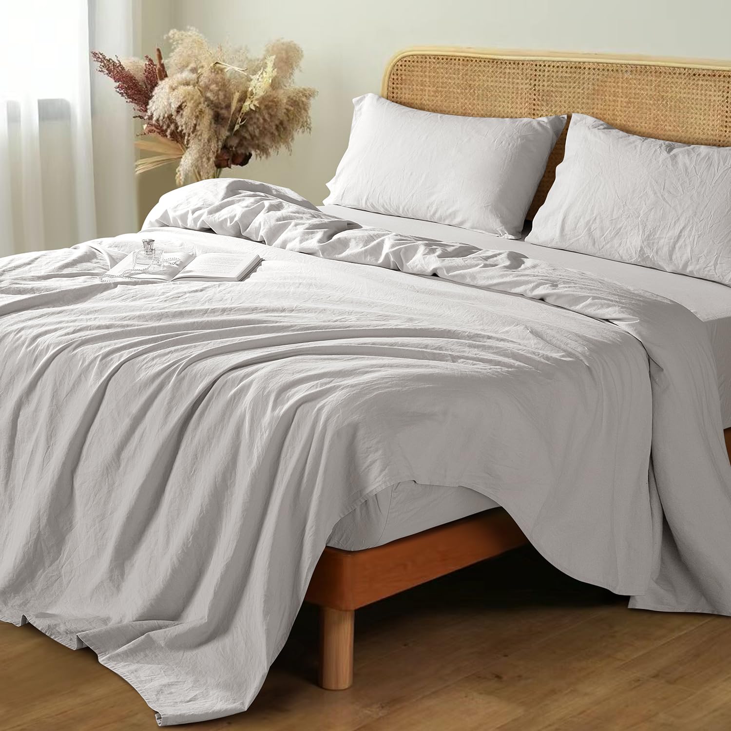 Shilucheng 100% French Linen Sheets - California