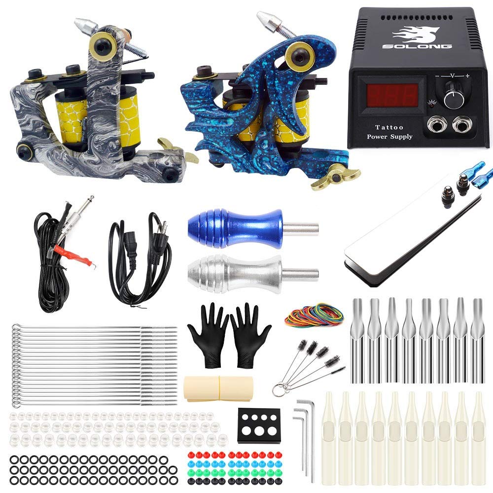 Amazon.com: Professional Tattoo Machine Kit Sets Liner Shader Tattoo 2