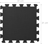 ComFy Mat 20 Interlocking Exercise Tiles 1x1 Non-Slip Grey with Bag view 7