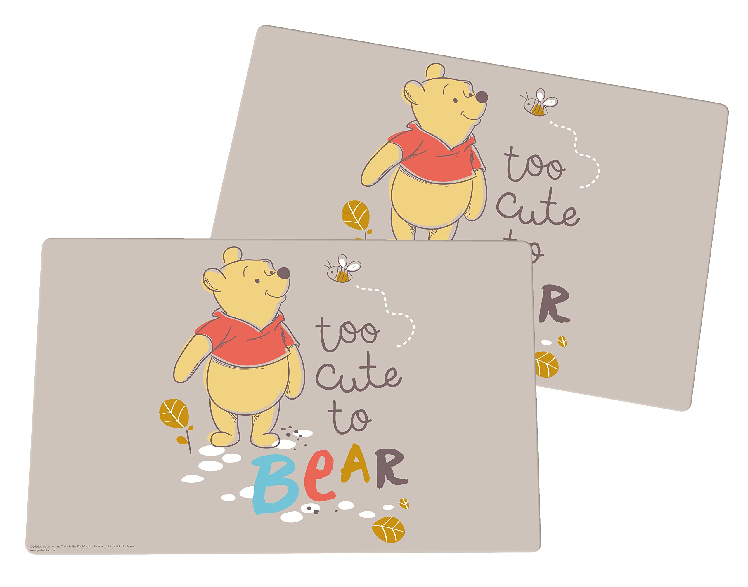 Winnie the Pooh Too Cute to Bear Placemat Set of 2