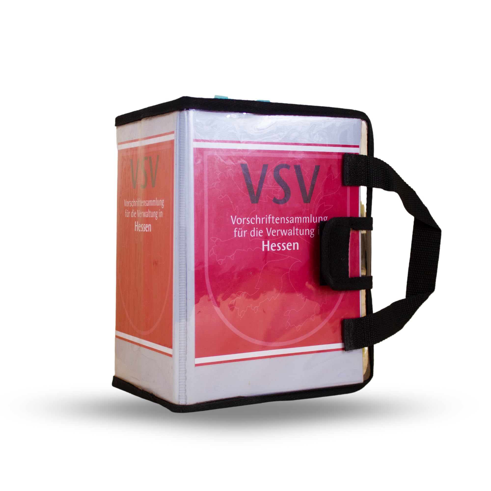 VSV Bag | Suitable for Regulations Collection for Administration | German Laws (Transparent, Book Spine Width 13.5 cm)