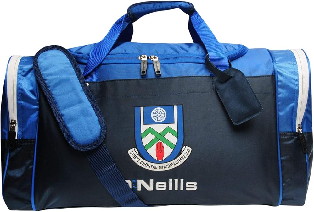 O'Neills Unisex Monaghan GAA Denver Holdall Gym Bag Navy/Royal/White