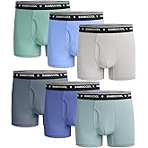 BAMBOO COOL Boys Underwear Lightweight Breathable Moisture-Wicking Boxer Briefs U-open Pouch Ultra Soft Tag Free 6-Pack