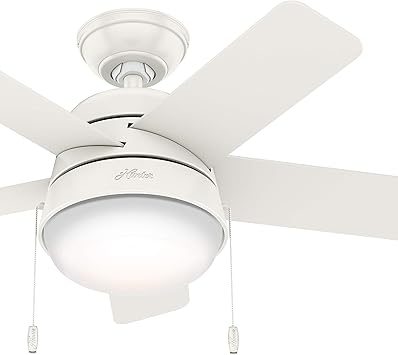 Hunter Fan 36 Inch Contemporary Fresh White Indoor Ceiling Fan