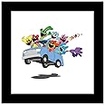Trends International Gallery Pops Poppy Playtime: Chapter 3 - Cartoon Joyride Wall Art, Black Framed Version, 12" x 12" Gallery Pops Wall Art