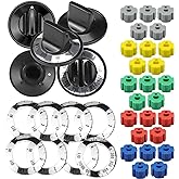 AMI PARTS Electric Range Burner Knob Kit KN002 RKE Electric Range Oven Knob Handle Kit Compatible with Whirlpool Gas Stove Replace TJKN002&amp;RK103.