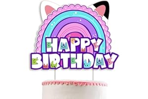 THINK GREEN FUN Dollhouse Birthday Cake Topper Girls Doll House Party Decorations