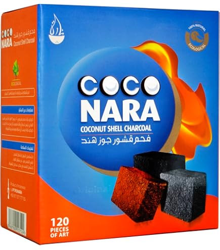 Amazon.com: CocoNara Natural Coconut Shell Hookah Charcoal by Coco