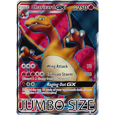 jumbo charizard pokemon card Charizard GX - SM60 main image 1