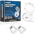 OHALEEP Anti Snoring Devices, Snore Stopper with Adjustable Magnet, Silicone Nose Clip Stop Snoring, Effective to Relieve Snoring, Snoring Solution for Comfortable and Quieter Sleep, White, M