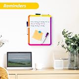 VUSIGN Small White Board 22x28 cm Magnetic Dry Erase with Markers view 2