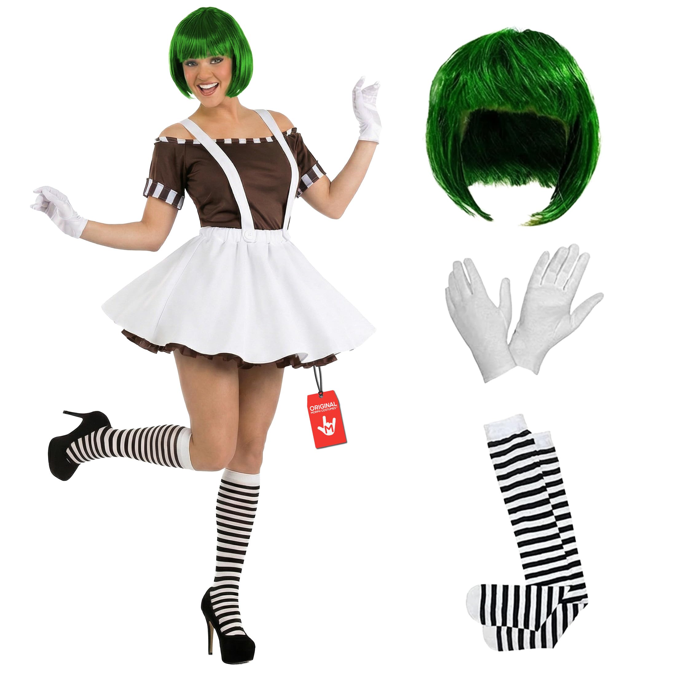 Fun Shack Chocolate Factory Worker Costume for Women - World Book Day Adult Costume - Chocolate Factory Theme Outfit, Large