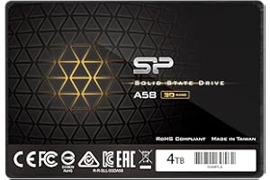Silicon Power 4TB SSD 3D NAND A58 Performance Boost SATA III 2.5" 7mm (0.28") Internal Solid State Drive (SP004TBSS3A58A25)