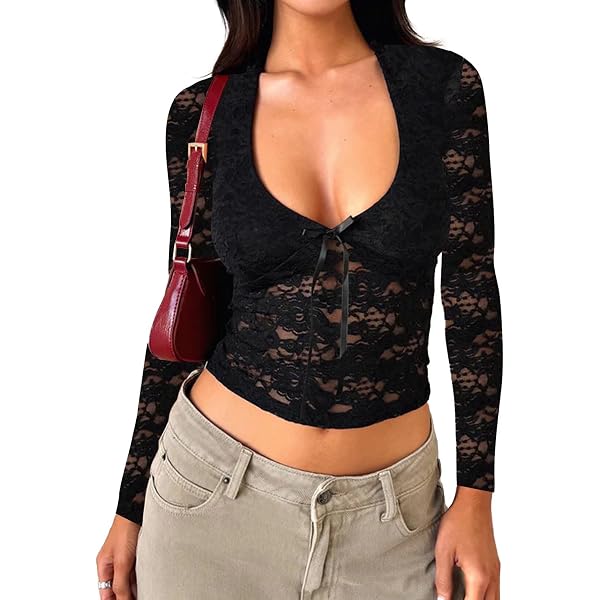 thumbnail image 2 of Floral Skirt MakeMeChic Women's Floral Lace Sheer Maxi Skirt Colorful Skirts For Women 2 of 11