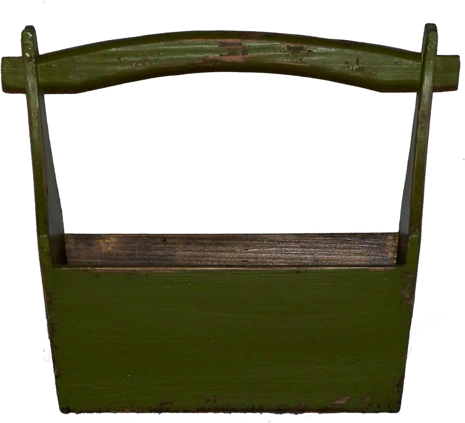 Antique Revival Wooden KnickKnack Holder, Green Home