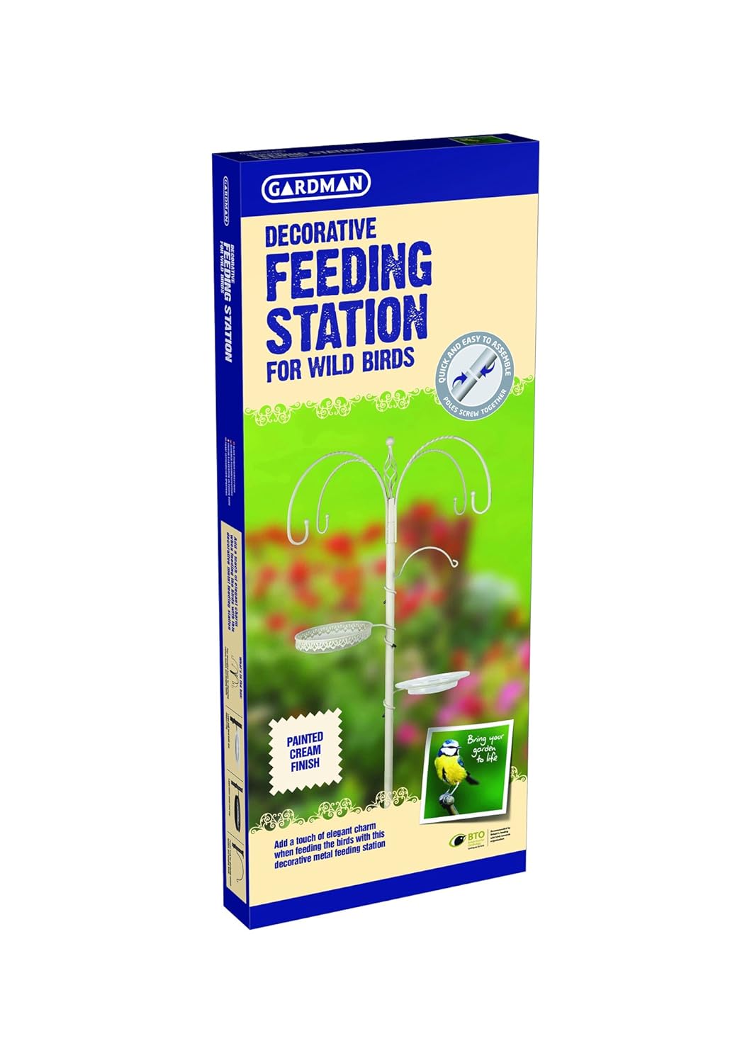 Black Gardman Decorative Bird Feeding Station Bird & Wildlife Care