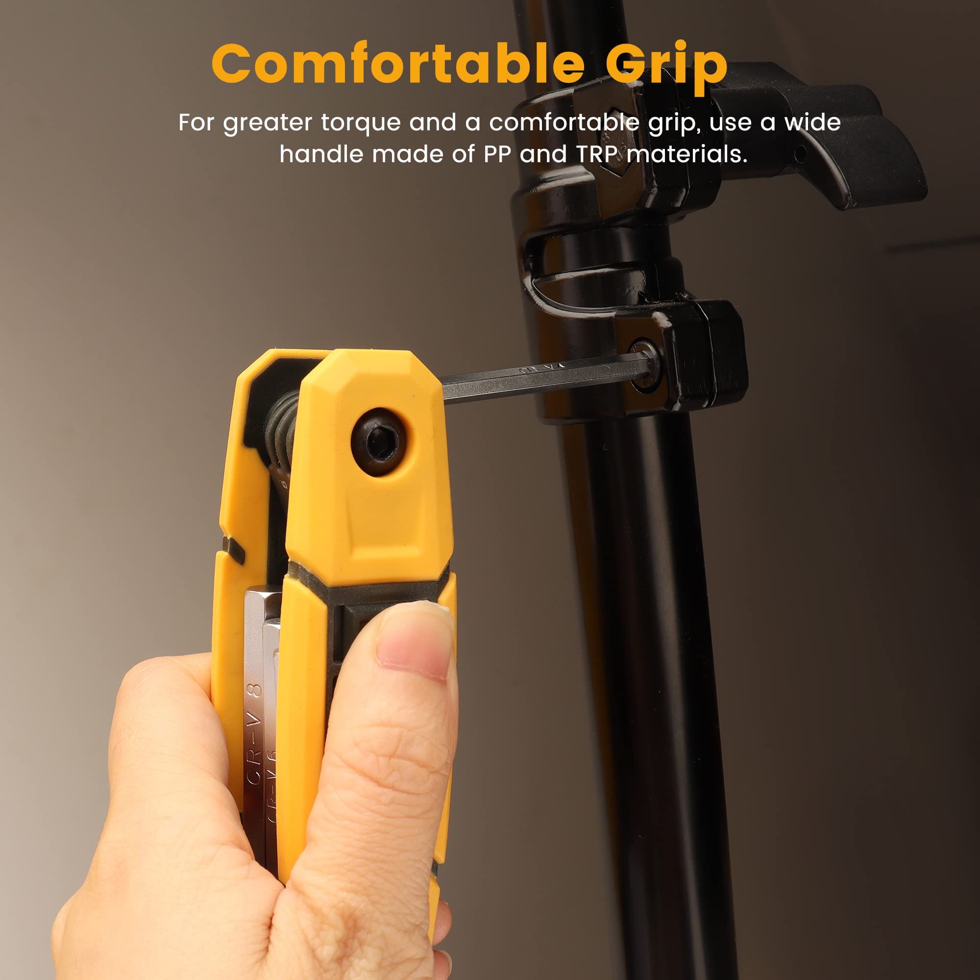 MULWARK 17pcs Folding Allen Wrench Set | Metric