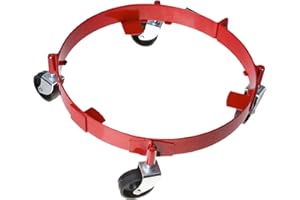 ATD Tools 5216 Drum Dolly for 16 Gallon Drums, Red, Silver, Black