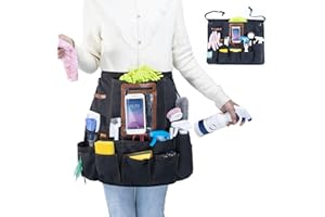 FRECOLSH Cleaning Apron for Housekeeping, Work Aprons for Women with Pockets for Cleaning Supplies,Tool Apron,Work Apron