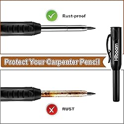 Hiboom 4 Pack Carpenter Pencils Set with 24