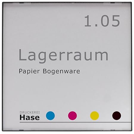 Kairo Economy Türschild 150 | 150x150 mm | Türschild | Büroschild | Firmenschild
