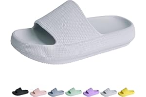 Youecci Cloud Slides for Kids丨Shower Slippers Bathroom Pool Sandals丨Boys Girls Comfy Thick Sole Slippers丨Summer Non-Slip Beach Shoes